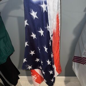 American Flag Pattern Scarf